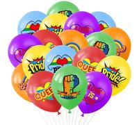 18Pcs Pride Balloons, Rainbow Balloons, Pride Decorations, LGBTQ Lesbian Gay Bisexual Transgender Party Decor
