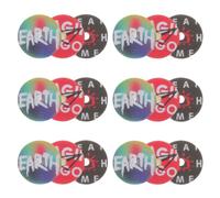 18pcs Retro Record Player Car Air Freshener Pe Disc Clip