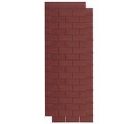 18Pcs Roof Shingles Self-Adhesive Sheds Cabin Roofing Felt Shingle Tiles Red