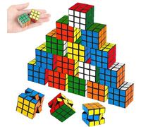 18pcs Rubix Cube, Rubix Cube for Kids, Party Puzzle Mini Magic Cubes Set Portable 3x3cm Rubix Cubes Bags Fillers, Party Toy For Kids Adults, Elderly, Educational Toys Gift
