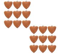 18pcs Rustic Heart Shaped Iron Bells for DIY Outdoor Christmas Decor