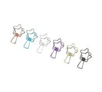 18Pcs/Set Binder Clip Hollowed Out Design Fish Metal Solid Color Paper Organizer Decorative Stationery Office Supply for Office Supplies, Home, Kitchen, Shops(Color 2)