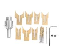 18PCS/Set Wooden Bead Maker Drill Bit,14-25mm Carbide Ball Blade Milling Cutter Set,Cemented Carbide Spherical Buddha Beads Woodworking Tool Kit for Ebony,Rosewood,Crepe Wood,Sandalwood
