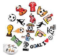 18Pcs Shoe Charms for Croc Charms - Football Croc Charms for Adults Kids - PVC DIY Decorative Crocs Accessories Cartoon - Boys Girls Crocs Charm for Clog Birthday Party Gifts