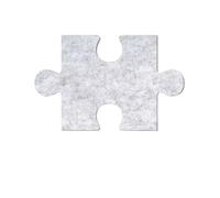 18pcs Simplicity 3D Puzzle Felt Board Wall Stickers Message Photo Works Background Cork Bulletin Display Decor for Display(Silver Gray)