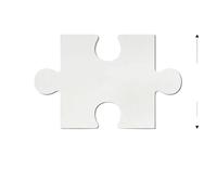 18pcs Simplicity 3D Puzzle Felt Board Wall Stickers Message Photo Works Background Cork Bulletin Display Decor for Display(White)