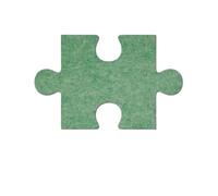 18pcs Simplicity 3D Puzzle Felt Board Wall Stickers Message Photo Works Background Cork Bulletin Display Decor for School Home Office(Light Green)