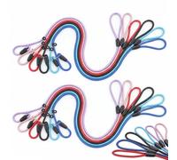 18PCS Slip Lead Dog Leash Adjustable Nylon Lead 4.5FT | No Pull Slip-on Training Leash for Small to Medium Dogs, 6 Colors 0.4" x 4.5FT