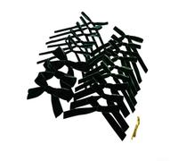 18pcs small handmade velvet bow ribbons for Christmas tree ornaments, DIY decorating accessories perfect for holiday craft and home display (Dark Green)