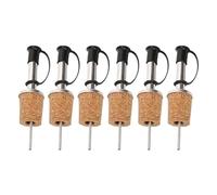 18pcs Stainless Steel Wine Pourer, Cork Design, Bottle Dust Cover, Olive Oil, Alcohol Bottle Pour Spout Cover