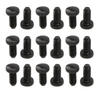 18Pcs Yootones Electric Guitar Bridge Fine Tuning Screws Replacement Tremolo Bridge Fine-tuning Screws Compatible with Floyd Rose Electric Guitar(Black)