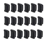 18Pcs Yootones Rubber Pick Holder, Guitar Accessories, Rubber Guitar Pick Holder Fix on Headstock Compatible with Guitar Bass Ukulele (Black)