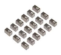 18Pcs Yootones Tremolo Bridge Saddle String Lock Insert Blocks Compatible with Floyd Rose Electric Guitar Bridge Saddle (Black)