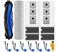 18Piece Accessory Set for Ecovacs Deebot T80 Omni/X8 Pro Omni/ X8 Omni Vacuum Cleaner,1 Main Brush, 1 Mop Cleaning Roller,4 Filters,6 Dust Bags,6 Side Brushes,for Ecovacs Deebot T80 Omni Accessories
