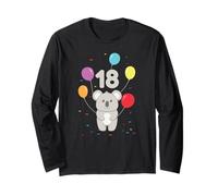 18th Birthday 18 Years Koala Australia Eucalyptus Zookeeper Long Sleeve T-Shirt