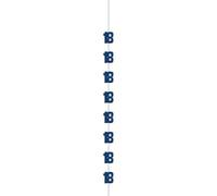 18th Birthday Blue Hanging String Decoration Age 18 Navy Blue Party Banner Decoration Garland Doorway Pennant Decor UP