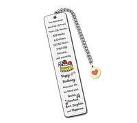 18th Birthday Bookmarkers Love Reminder Bookmark Sister Brother Bestie Friend Best Wishes Keepsake Women Men Birthday Gift Teens Son Daughter May Your Life be Filled with Smiles Sunshine Happiness