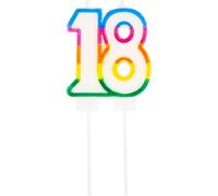 18th Birthday Candles Number Candles Age 18 Year for Cakes Happy Birthday 3D Designed Wedding Anniversary Party Cake Topper Decorations