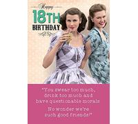 18th Birthday Card for Her, Funny 18th Birthday Card Women, Happy 18th Birthday Card Her, 18th Birthday Female Card, Greetings Card
