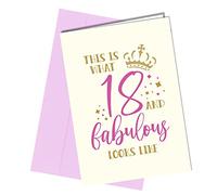 18th BIRTHDAY CARD Girl Daughter Sister Grand Daughter eighteenth 18 and fabulous daughter funny rude Card #1513