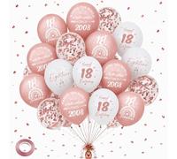 18th Birthday Decorations Balloons Girl - 40 Pcs Rose Gold Balloon Making The World A Better Place Since 2008 And 18 Fabulous Happy Birthday Set for Girls 18 Year Old Party Supplies