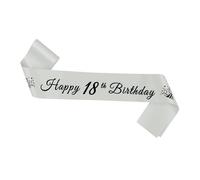 18th Birthday Decorations for Her Him Birthday Sash for Women Men Birthday Party Decorations Birthday Photo Party Props Silver Memorial Birthday Gifts for Women Birthday Presents for Boyfriend Sister