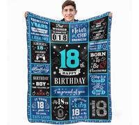 18th Birthday Games Gifts for Boys, 18 Year Old Gifts for Boys, 18th Birthday Decorations for Boy, Kids Game Theme Blanket 60 x 50 Inches for Boy 18 birthday Gaming Gifts Game Night Room Decor