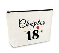 18th Birthday Gift for Girls Makeup Bag Sister Best Friend 18 Years Old Birthday Gift Cosmetic Bag Friendship Bestie Gifts Happy 18th Birthday Gift for Daughter Granddaughter Christmas Graduation Gift