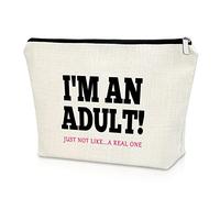 18th Birthday Gift for Sister Makeup Bag 18 Year Old Birthday Gift for Teen Girls Cosmetic Bag Happy Birthday Gift for Daughter Granddaughter Gift Christmas Gifts Cosmetic Travel Bag, Black