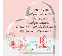 18th Birthday Gift, Round Acrylic Plaque Gift, 18th Year Old Girl Gift, Sweet Birthday Gift for Daughter Niece
