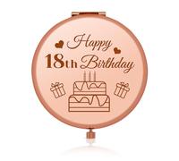 18th Birthday Gifts Best Friend Birthday Gifts for Women Compact Makeup Mirror for 18 Year Old Girls Sister Birthday Gift Ideas Folding Pocket Mirror for Granddaughter Turning 18 Gifts from Mother