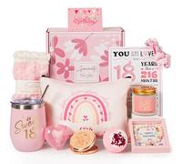 18th Birthday Gifts for Girls,Happy 18th Pamper Gift Basket Ideas for Daughter, Cute Unique Sweet 18 Year Old Birthday Hampers Presents for Her,Best Friend Niece,Granddaughter, Sister, Friend, Teens