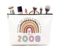 18th Birthday Gifts for Her- Small Comestic Bag Presents for Her 18th Birthday -Personalised 18 Year Old Lady Present Ideal for Best Friend, Sister(only Bag)