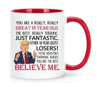 18th Birthday Gifts For Women, Great 18 Year Old Mug, 18th Birthday Gifts Ideas, Funny 18 Year Old Gift, 18 Birthday Gift For Women Friend 11 Ounce Red