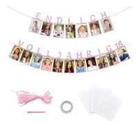 18th Birthday Girl Decoration, Glitter Rose Gold Finally Full Year 18 Photo Garland, 18th Birthday Decoration, Birthday Decoration 18 Girls