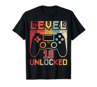 18th Birthday Level 18 Unlocked Gamer Controller Gamer T-Shirt