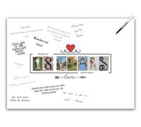 18th Birthday Party Decorations Supplies - Guest Book Alternative Poster. Signing Anniversary Board for Women or Men. Wall Art Decor Card for Him or Her Turning 18 Years Old. A3 Signature Banner