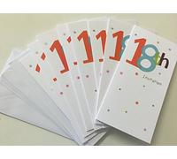 18th Birthday Party Invitations - Pack of 8 White