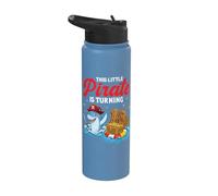 18th Birthday Pirate Shark Treasure Chest Party 18 Years Old Stainless Steel Insulated Water Bottle