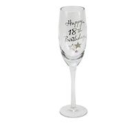 18th Birthday Stars Champagne Flute Glass Gift