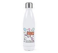 18th Birthday Still Believe in Unicorns Double Wall Water Bottle Insulated Stainless Steel Sports Drinks 500ml White