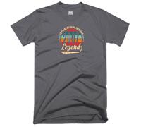 18th Birthday T Shirt 18 Years of Being Awesome Legend Born in 2007 Funny Joke Gift Tee Top (UK, Alpha, L, Regular, Regular, Charcoal)