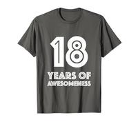 18th Birthday T-Shirt Gift Girl Boy Eighteen T-Shirt