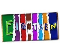 18th Birthday Wrapper - Choose from Just The Wrapper or Wrapper & Bar - 18th Birthday Gift (Just The Wrapper)