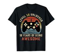 18th Birthday Youth Level 18 Unlocked It's My Eighteen Bday T-Shirt