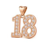 18th Charm for Pandora Bracelet or Necklace - Sparkling White Crystals