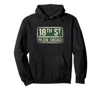 18th Street Pilsen Chicago Neighborhood Pride Illinois Pullover Hoodie