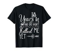 18th Wedding Anniversary for Him Couple 18 Years of Marriage T-Shirt