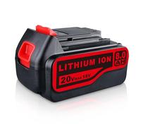 18V/20V 8.0Ah Li-ion Battery Replacement for Black & Decker 18V/20V battery Compatible with Black+Decker 18V BL2018 BL2018-XJ BL1518 BL4018 LB20 LBX20 LBXR20 LBXR2020-OPE LBXR20B-2 LB2X4020