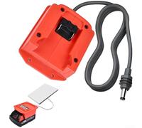 18V 20V Battery Adapter DC552.1 Converter For Power Tools Enables Cross-Brand Battery Sharing Voltage Platforms(Red 18v)